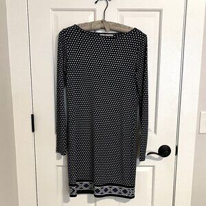 Michael Kors Blue/Black Sheath Dress